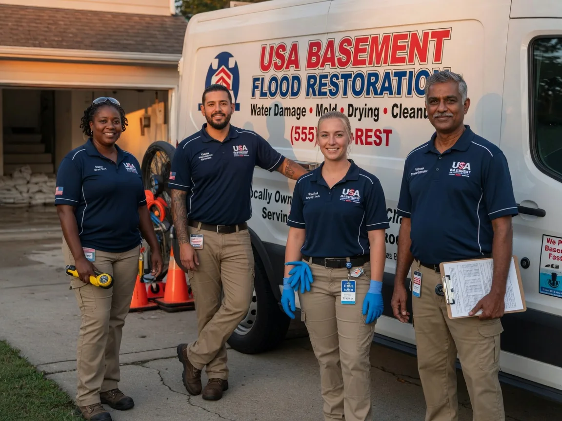 Basement Flood Cleanup company in Leonidas, MI